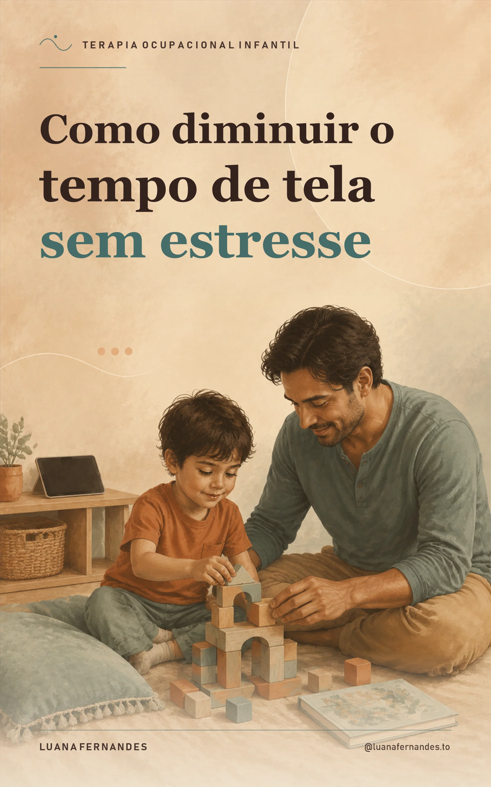Capa do eBook Como diminuir o tempo de tela sem estresse